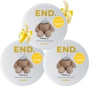 Slut. Koffeinpåsar: 75mg naturlig energiökning, 12 naturliga smaker, tobak och nikotinfria påsar, on-the-go energi, noll socker, 15 kaffepåsar per kan (Pack of 3, Banana)