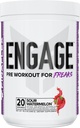 FINAFLEX Engage Pre Workout, Sour Watermelon - Train Harder, Longer & Stronger - Inkluderar Kreatin, Beta-Alanin, Alpha GPC, Citrulline & Koffein - 20 portioner