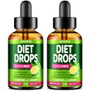 (Pack of 2) Diet Drops - Made in USA - Appetite Suppressant for Women & Men - Natural Metabolism Booster - Diet Drops med Garcinia Cambogia, L-Arginine & L-Glutamine 1 Fl Oz
