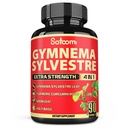 Satoomi Pure Gymnema Sylvestre Capsules Extract - 90 kapslar för 3-månader - Kombinerat med Neem Leaf, Holy Basil & Turmeric Curcumin Root