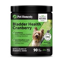 Cranberry Bladder Health för hundar - Innehåller aktiva ingredienser - Cranberry & D-Mannose för att hjälpa till att stödja hund urinvägshälsa, Dog Bladder Support och njursupport för hundar (Bacon)