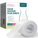 Silicone Scar Sheets, Clear Silicon Gel Scar Sheets, Invisible Scar Tape(1,6" x 120"Roll-3M), Scar Strips för kirurgiska skott, Medicinsk Grad, Scar Removal Sheets för C-Section, Breast, Keloid et.