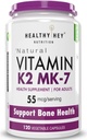 Generisk ATS Vitamin K2 | 100% vegetarisk vitamin K2 fördelar i benhälsa - 55mcg - 120 vitamin K27 kapslar