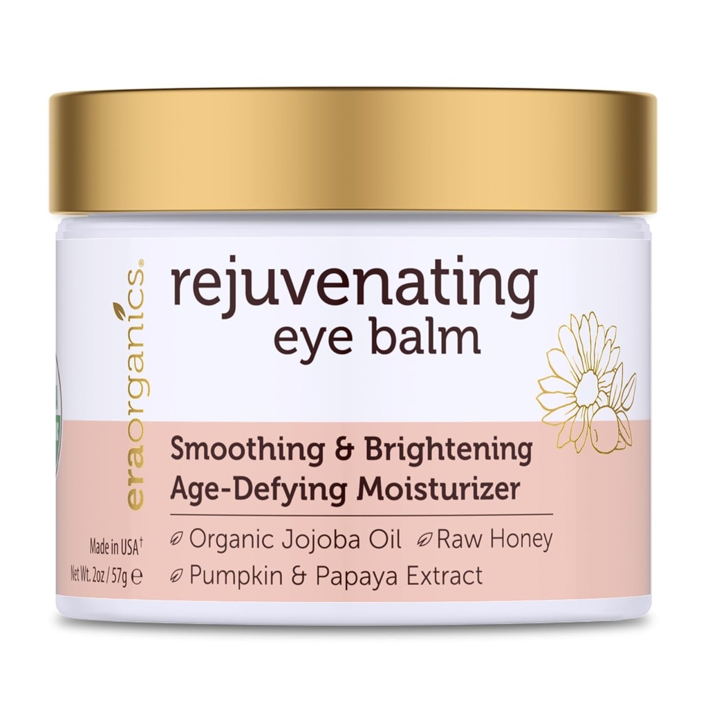 USDA Organic Eye Moisturizer Cream - Föryngrande och närande ålder Defying Balm - Naturliga ingredienser för känslig hud med Jojoba Oil, Argan Oil för Puffiness, Fine Lines Plus mer