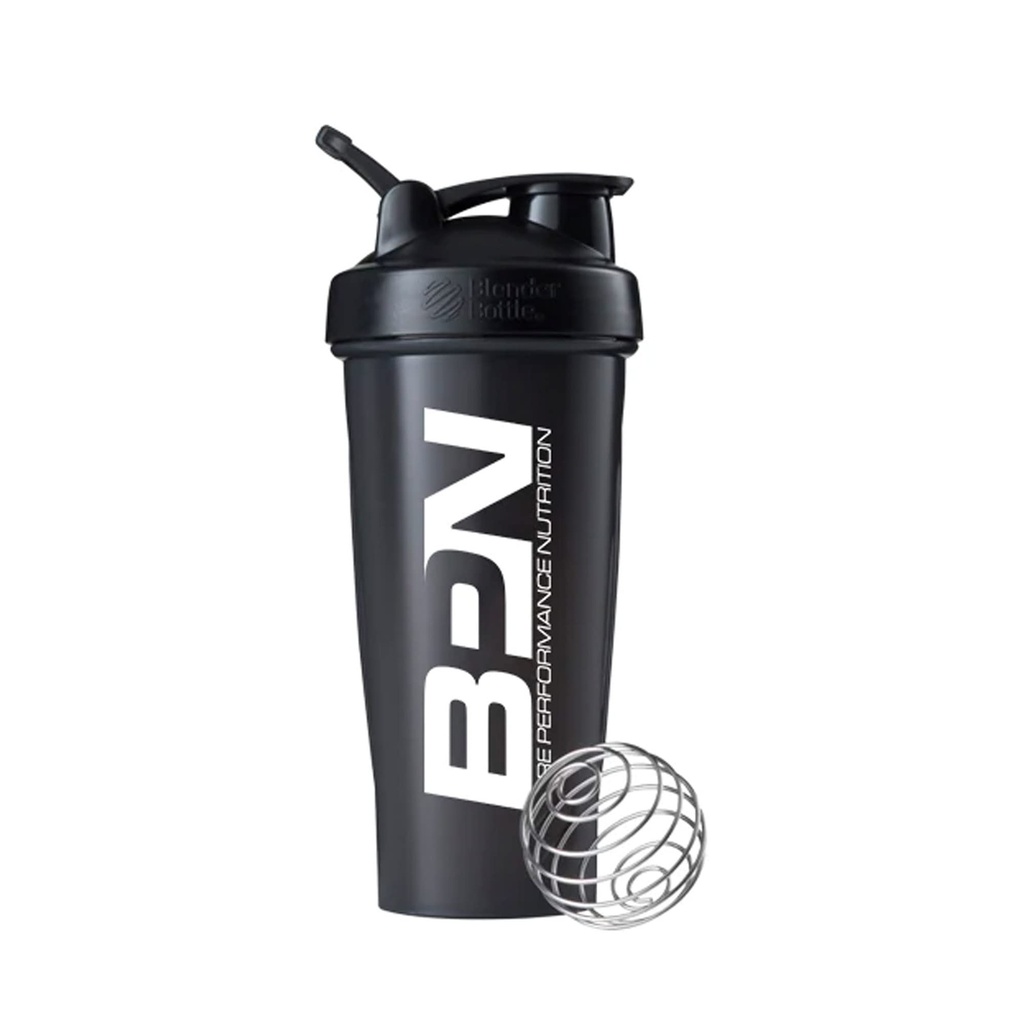 BARE PERFORMANCE NUTRITION Blender Bottle Shaker Bottle, 28 oz Shaker Bottle med Wire Whisk, Black