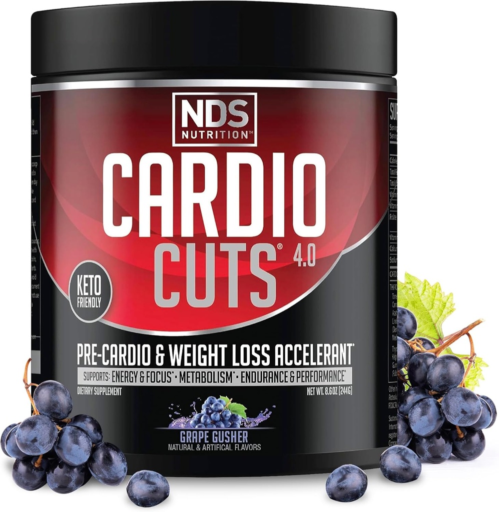 NDS Nutrition Cardio Cuts 4.0 - Grape Gusher,20 servings (Pack of 1)