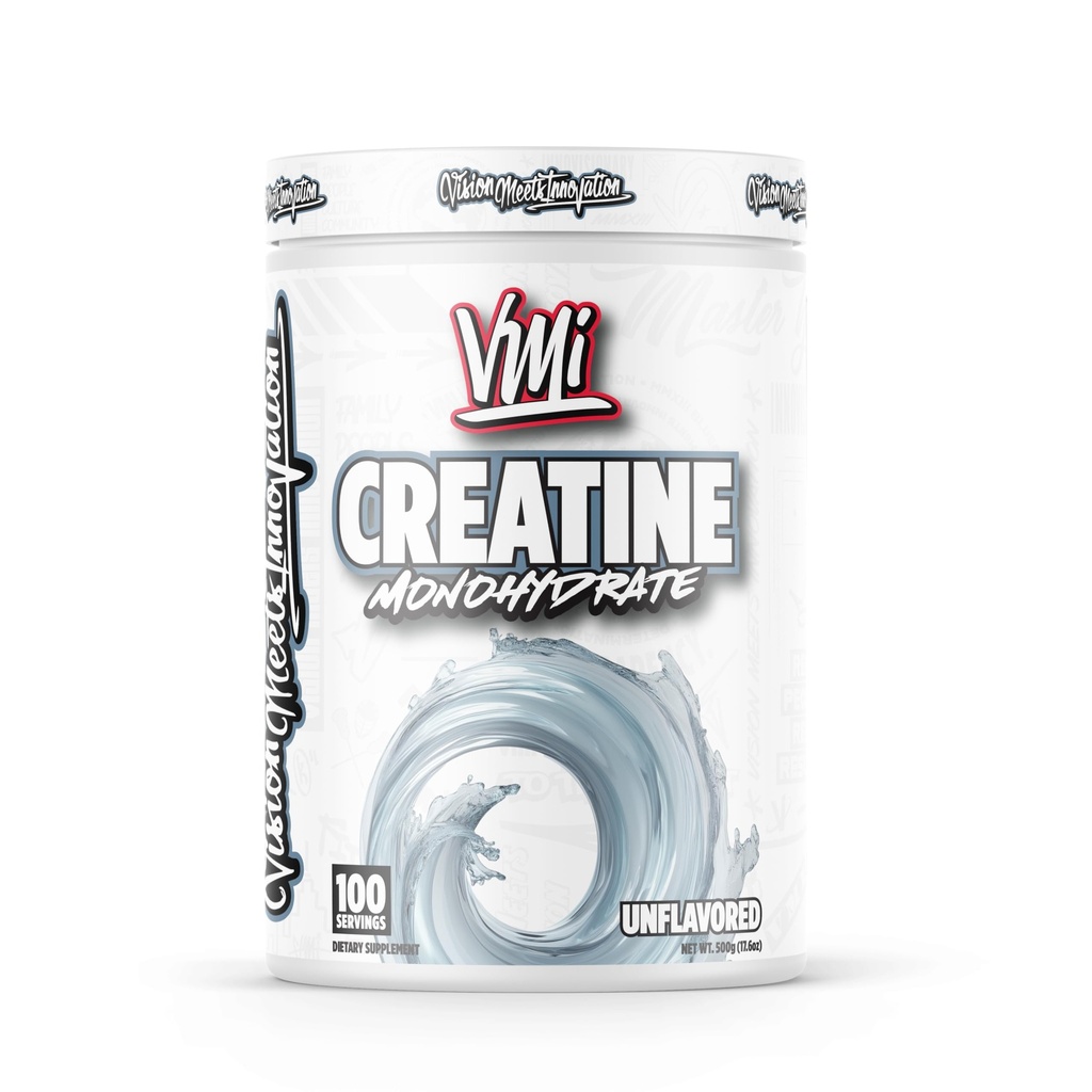 VMI Sports Creatine Monohydrate Powder Muscle Mass - Styrka - Storlek - Kraft | 5 Gram per portion (100 portioner, Unflavored)