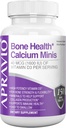 Bone Health Calcium Minis tabletter, Calcium Supplements w/Vitamin D3, Magnesium, Zink, koppar, mangan, mineraler för att hjälpa till att stödja benstyrka, Collagen Production, Immune Health,150ct