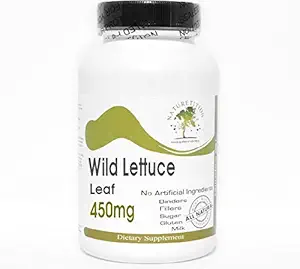Wild Lettuce Leaf 450mg - 200 kapslar - Inga tillsatser - Naturtitionstillägg