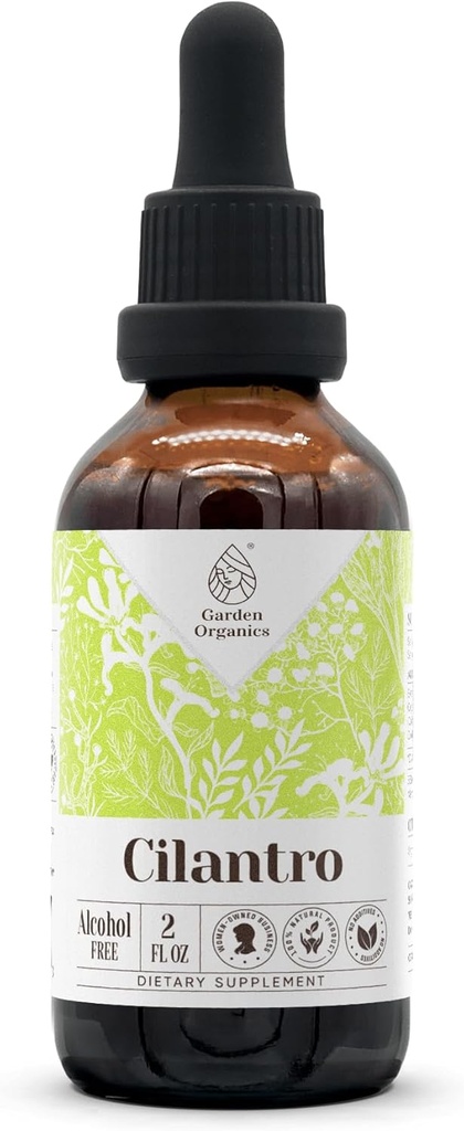 Cilantro Alcohol-Free Natural Tincture Extract, Immune System Booster, Liquid Drops Made från 100% Cilantro Dried Leaf (2 fl oz)