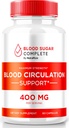 Blodsocker Komplett kapslar - Natural Blood Support Optimizer - Inkluderar vitamin C, Cinnamon Powder, Prickly Pear Extract & Turmeric Root Powder (60 kapslar)