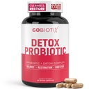 GOBIOTIX Detox Probiotic Supplement for Digestive Health - Milk Thistle, Turmeric och Dandelion Root, Enzymes for Gut Health - 50 miljarder CFU - 60 kapslar
