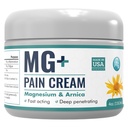 Mars Wellness MG+ Magnesium Cream Pain Relief - Extra Strength Magnesium och Arnica Cream - 4 OZ Tub - Neuropati, muskelsmärta och Leg Cramps Relief - 1 Pack