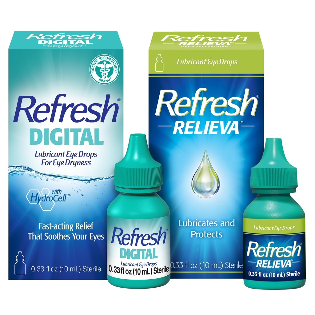 Relieva Lubricant Eye Drops (0,33 Fl Oz) Digitala smörjmedel Eye Drops (0,33 Fl Oz)
