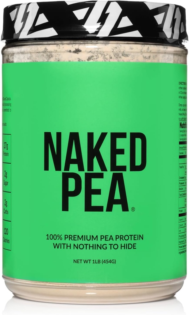 Naked Pea - Pea Protein Isolate - Plant Based, Vegetarian & Vegan Protein. Lätt att gräva, icke-GMO, ingen laktos, ingen soja och glutenfri - 15 portioner