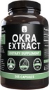 PURE ORIGINAL INGREDIENTS Okra Extract (365 kapslar) No Magnesium eller Rice Fillers, Always Pure, Lab Verified