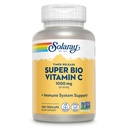 SOLARAY Super Bio Buffered Vitamin C 1000mg, Two-Stage, Timed Release Vitamin C med Bioflavonoids, Immune Support Supplement - Hög Absorption, Vegan, 60 Day Guarantee, 50 Servings, 100 VegCaps