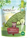 Mat till levande organisk Wheatgrasspulver, 4 Ounces - Icke-GMO, helblad, rå, icke-strålad, ren, vegansk superfood, bulk, bra för juice, rik i fiber, klorofyll, fettsyror och mineraler