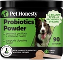 Pet Honesty All-Natural Probiotic & Pumpkin Powder Dog Supplement - Prebiotika, Probiotika, Enzymer & Antioxidanter för friska Gut Flora, Digestion & Immunity (90 skopor)