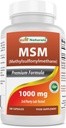 Bästa naturliga MSM 1000 mg 180 kapslar