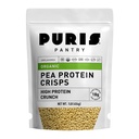 PURIS Organic Pea Protein Crisps, Certified Organic Pea Protein Isolate, Keto Protein Crunch, Made 100% i USA, Non-GMO, Gluten Free, No Sugar, No Soy, 18g Protein, 7g Carbs, Unflavored