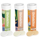 Drinklits Daily Hydration Variety Pack (3) Tube Bundle | Ginger-Lime + Lemon-Lime + Orange | Electrolyte tabletter - 0g Sugar - Stor smak | 30 portioner - 10 tabletter Per Tube