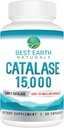 Best Earth Naturals Catalase Supplement 15,000 - Hårtillskott för starkt hår - 60 kapslar (60-dagars leverans)
