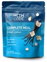 HLTH Code Complete Meal Replacement Shake - Hälsosam måltidsersättning = Hälsosammast du | Keto Friendly | High Protein | Low Carb | Collagen | Gluten Free | Creamy Vanilla Flavor (15 portioner)