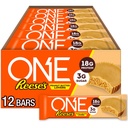 ONE Protein Bars, Reese's Peanut Butter Lovers, Gluten Free med 18g Protein och 3g Sugar, Pantry Staples, 2,12 oz (12 greve)