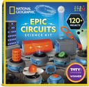 National Geographic Circuit Maker Kit - Electronics Kit för barn med 120 elektriska kretsprojekt, elektrisk krets STEM Toy, elektroniska projekt, elektrisk kretskit för barn, elkit