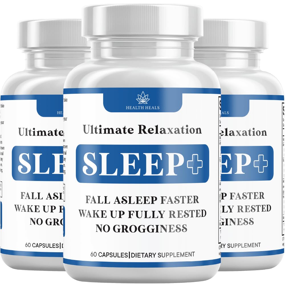 Avslappning Sleep Aid, Natural Non-Habit Forming, Sleep Supplement Utvecklat för att stödja för längre och bättre sömn, kamomill, magnesium, Melatonin, Ashwagandha, GABA, drogfri (180 greve)