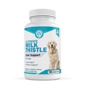 Wanderfound Pets Milk Thistle för hundar - Tasty Salmon & Bacon Flavored Natural Liver Support för husdjur - Kidney Cleanse Detox & Repair Formel tillverkad i USA - 100 Chewable tabletter