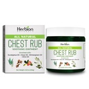 HERBION Naturals Chest Rub - Soothing Ointment med lugnande ångor för vuxna och barn 2 + - Relieves Cough, Cold, Nasal & Chest Congestion - Reduces Muscle & Joint Aches (3.53 Oz (Pack av 1)
