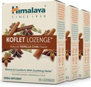 Himalaya Koflet Lozenges, Vanilla Chai Flavor, Natural Herbal Cough Drop för uppvärmningshjälp och lugnande komfort, 130 mg, 20 Lozenges, 3 Pack