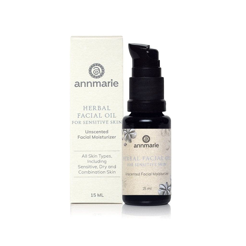 Annmarie Skin Care Herbal Facial Oil för känslig hud - Unscented Facial Oil med Squalane, Sacha Inchi Oil + Camellia Seed Oil (15 Ml / 0,5 Fl Oz)