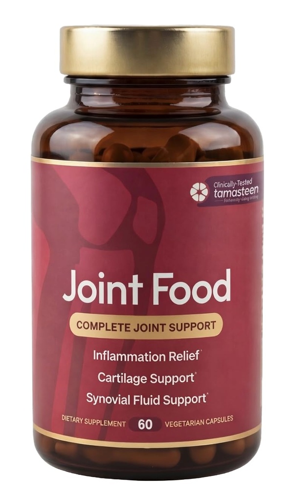Joint Food AS SEEN ON TV | Drivs av kliniskt Studied Tamasteen | Gemensam rörlighet och komfort med Triple Action Joint Food (1 Månadsförsörjning)
