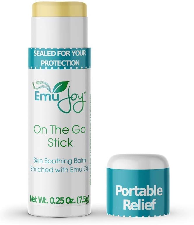 Emu Joy On The Go Anti Itch Cream Stick - Burn Cream, Bug Bite Itch Relief First Aid Stick for Scratches, Stings, Burns, från Mosquito, Bed Bugs, Bee Sting Relief (1pk)