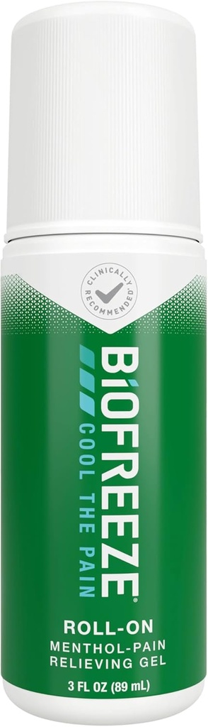 Biofreeze Smärta Relief Gel, Arthritis Pain Reliver, Knee & Lägre Back Pain Relief, Sore Muscle Relief, Neck Pain Relief, Pharmacist Recommended, FSA Eligible, 3 FL OZ Biofreeze Menthol Gel