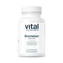 Vital Nutrients Bromelain 2400 GDU | Vegan Bromelain Supplement för att stödja protein Digestion * | Digestive Enzyme från Pineapple | Gluten, Dairy, Soy Free | Non-GMO | 60 kapslar