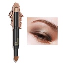 ZUK 2-i-1 Creamy Eyeshadow Stick, Matte & Shimmer Eye Shadow, High Pigmented Eye Shadow Sticks, Long Lasting Eyeshadow Highlighter Pencil, Glitter Eyeshadow Crayon för kvinnor, Cruelty-Free och Vegan