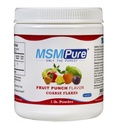 KALA HEALTH MSMPure Fruit Punch smaksatt grov MSM Powder Flakes - Organisk svavel för gemensam flexibilitet, hudutseende och hår och nagelstöd - 1 lb, USA Made, Distilled Crystals