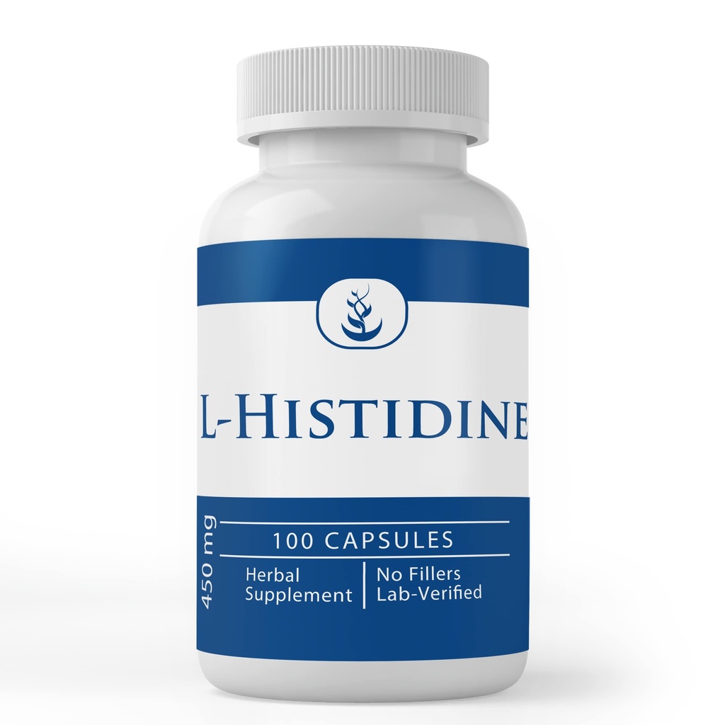 PURE ORIGINAL INGREDIENTS L-Histidine (100 kapslar) Alltid rena, inga tillsatser eller fillers, Lab Verified