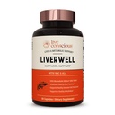 LiverWell Liver Cleanse, Rejuvenation, Metabolic Support - Lever Supplement for Liver Health w/Highly Bioavailable Milk Thistle Extract, N-Acetyl Cysteine, Alpha Lipoic Acid, Zink, Selen - 60 Caps