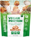 Om tid Vegan proteinpulver 20g saltad karamell, naturliga ingredienser, icke-GMO, växtbaserad, glutenfri, sojafri, mejerifri, 32 portioner