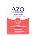 AZO® Boric Acid Vaginal Suppositories, hjälper till att stödja luktkontroll och intim hälsa med kliniskt Studerad Boric Acid, Non-GMO, 30 Count