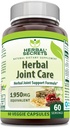 Herbal Secrets Joint Care 1950 Mg per serveringstillägg | Veggie Capsule | Innehåller Boswellia Extract, White Willow, Cats Claw & Tart Cherry Powder | Made in USA (1 Pack, 60 Count)