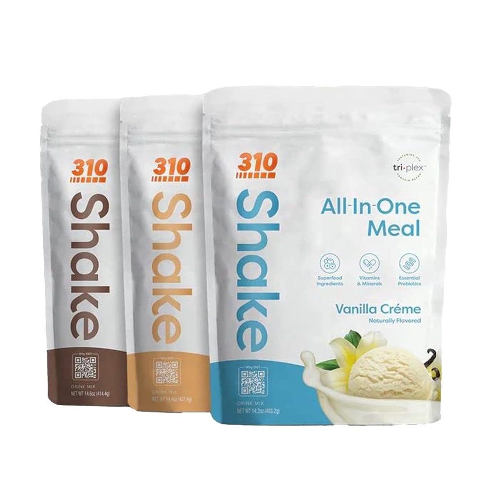 310 Nutrition - All-In-One Meal Replacement Shake - Ny Formel med Fiber Rich Vegan Superfood Blend - Naturliga sötningsmedel - Low Carb Shake, Keto & Paleo Friendly - Gluten Free - 26 Vitaminer