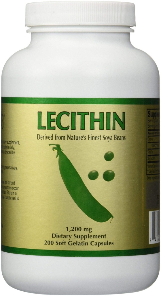 3 flaskor Lecithin (200 Softgels/1200 mg/flaska) av NCB