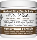 Dr Cole's Herbal Sitz Bath Soak - Organiska växtbaserade badsalter för komfort och avkoppling - Gentle, naturlig formel - (vit)