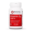 Protokollen för Life Balance Vitamin D3 1000 IE - Immune Support Strong Bones and Teeth - 120 Softgels